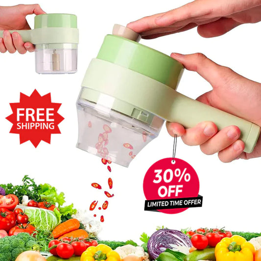 4 in 1 Handheld Electric Vegetable Slicer And Chopper